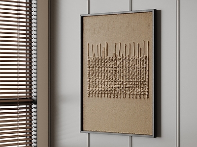 侘寂抽象画 侘寂装饰画 抽象挂画 中古风挂画