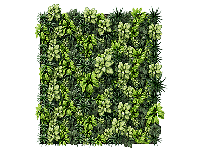 现代主义绿植墙 植生墙 绿墙