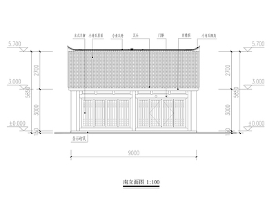 仿古建筑 古建 民居 传统木建筑