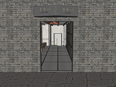 现代公共卫生间