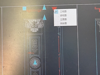其他节点详图 木制罗马柱图库 动态罗马柱图库 直接拉伸 选择俯视图侧视图 方便好用