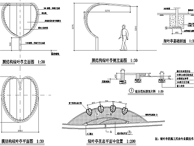 综合景观小品 绿叶亭