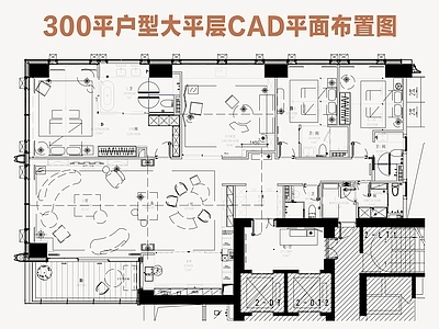 样板间 294平样板间 户型样板间 大平层样板间