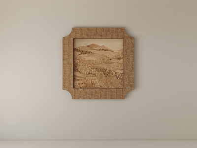 原木风挂画 装饰画 挂画