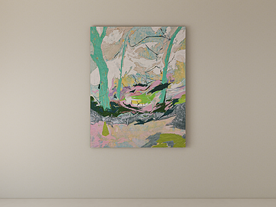 奶油风抽象画 装饰画 挂画