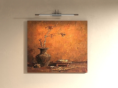 侘寂油画 诧寂玄关挂画