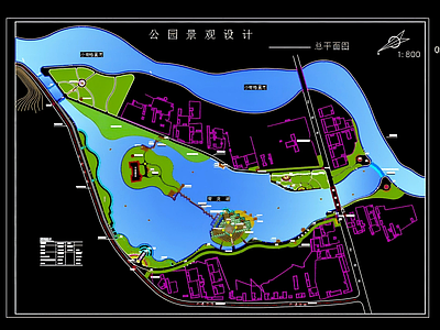 滨水公园 滨水公园 河道景观