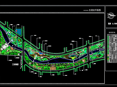 滨水公园 滨水公园 河道景观