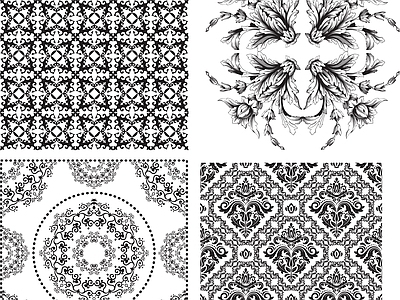 其他图库 花纹 线稿 贴图 贴图中式 纹理贴图