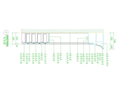 工装综合图库 墙面柜体剖面详图 夹板骨架构造剖面 暗藏射灯节点做法 木线条饰面构造 白色浑水漆饰面