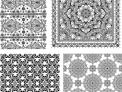 其他图库 花纹 线稿 贴图 中式 简约