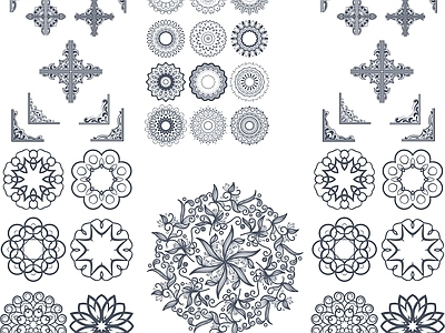 其他图库 花纹 纹理 纹理贴图 线稿 中式