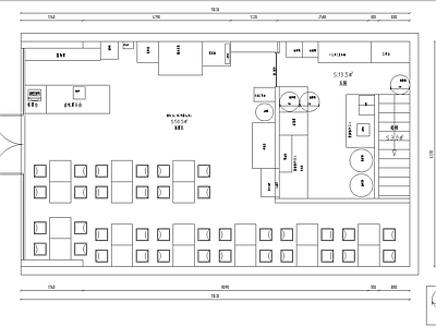 其他餐饮空间 螺狮粉店 喜肥婆螺狮粉 施工图