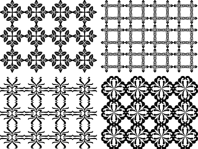 其他图库 高清大图 纹理 花纹 花纹贴图 线稿