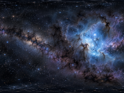 天空HDR 银河星云深空全景