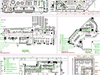 其他图库 餐饮弱电图 餐饮应急照明 弱电图 应急照明