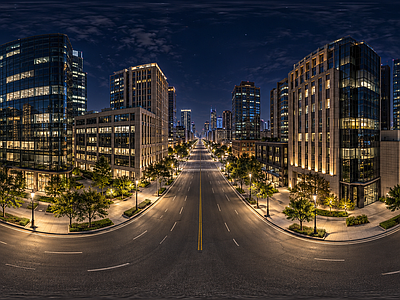 城市HDR 步行街广场HDR