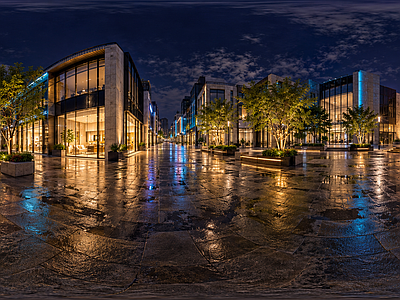 城市HDR 步行街广场HDR