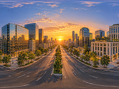 城市HDR 步行街广场HDR