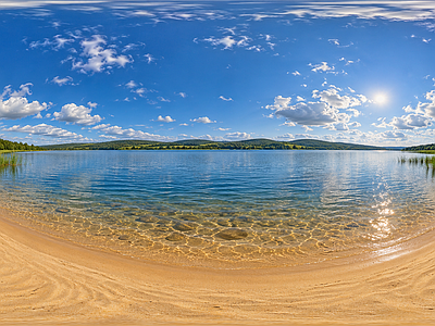 天空HDR 沙滩海洋天空全景