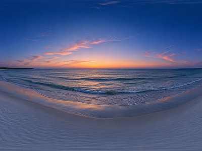 户外HDR 沙滩海洋天空全景