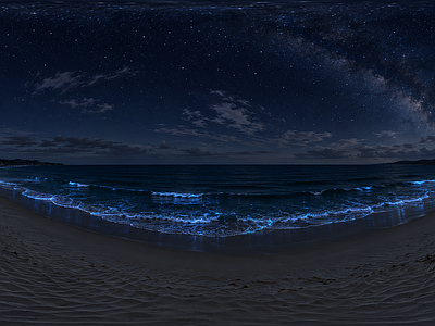 天空HDR 沙滩海洋天空全景