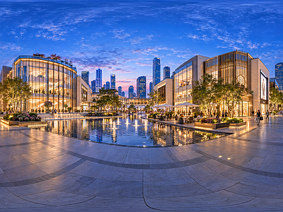 城市HDR 高端商场全景