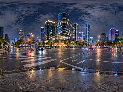 城市HDR 现代都市全景