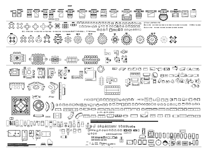 家具图库 平面图块 家具图库