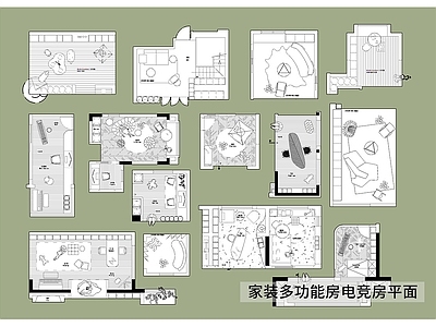 家具图库 沙发茶几组合图库 网红综合家具图库