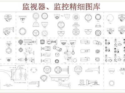 监控 监视器 监控模型 监视器立面 监视器素材