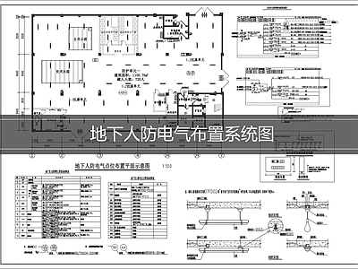 建筑电气 人防电气布置系统