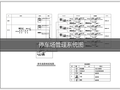 其他机电图纸 停车场管理系统图