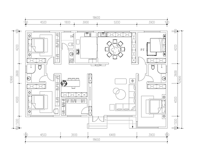 别墅建筑 一层 自建房 农村别墅 现代小别墅