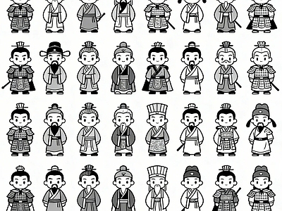 人物 三国卡通人物 卡通人物模型 卡通 卡通人物下载 卡通人物立面