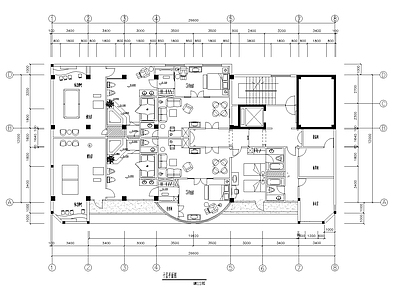 平面布置图 新中式套房平面 套房平面布置详图 酒店客房层布局 客房家具图块