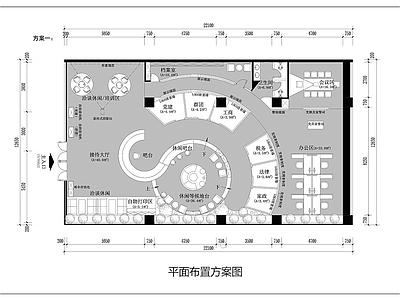 市政单位 政务中心平面图 社区服务中心平面 行政大厅平面图