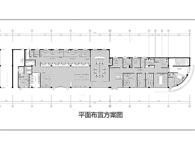 市政单位 政务中心平面图 社区服务中心平面 行政大厅平面图