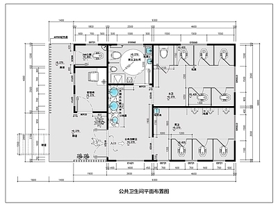 公共卫生间 公共厕所平面图 公共卫生间平面图 户外洗手间