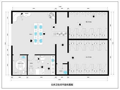公共卫生间 公共厕所平面图 公共卫生间平面图 户外洗手间