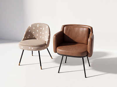 现代简约休闲椅 minotti 餐椅 椅子