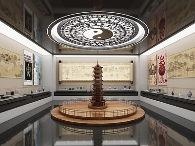 新中式文化馆 文化馆 博物馆 文化展厅 新中式文化展览
