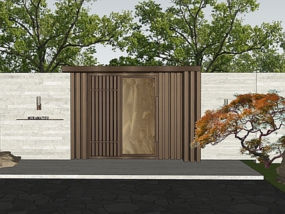 新中式景观入口大门 入口景观