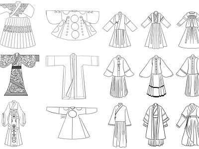 服装鞋帽 汉服 汉服素材 汉服l图库 中式服装 中式衣服