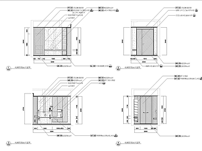 家装立面图 现代风玄关立面
