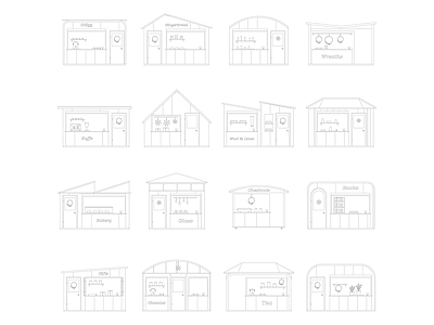 建筑立面图 咖啡屋立面图库