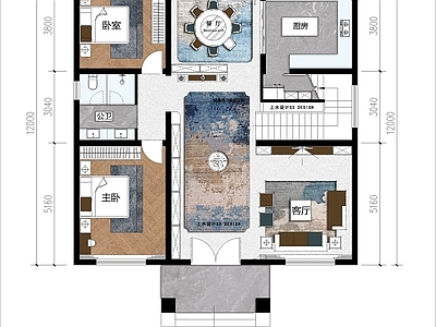 低层住宅 2层自建房 三开间自建房 自建房平面图 自建房户型图 农村自建房