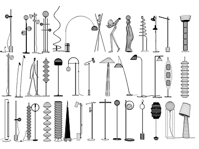 灯具图库 灯具图块 灯具素材 灯具模型 灯具立面 灯具下载