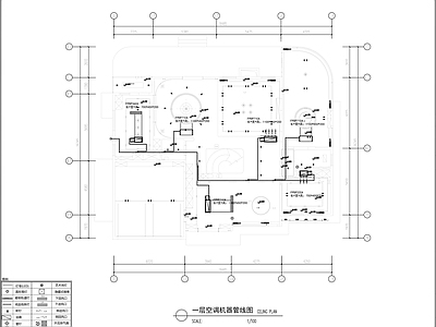 空调系统 空调机器管线平面