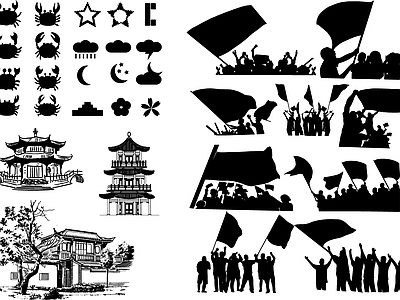 其他图库 花纹 中式 线稿 贴图